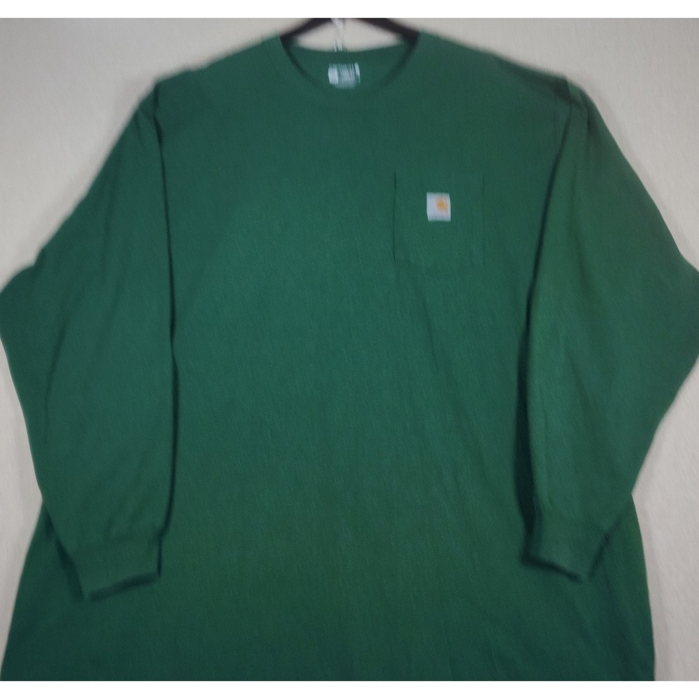 Carhartt K126 Heavyweight Loose Fit Long Sleeve Shirt Mens 5XL Hunter Green